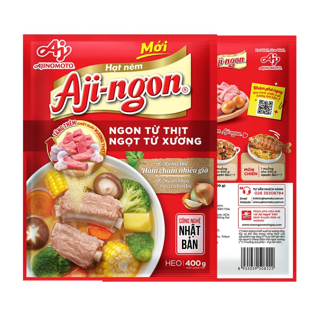 Ảnh Combo 3 Gói Hạt Nêm Aji-ngon® 400g/Gói 2