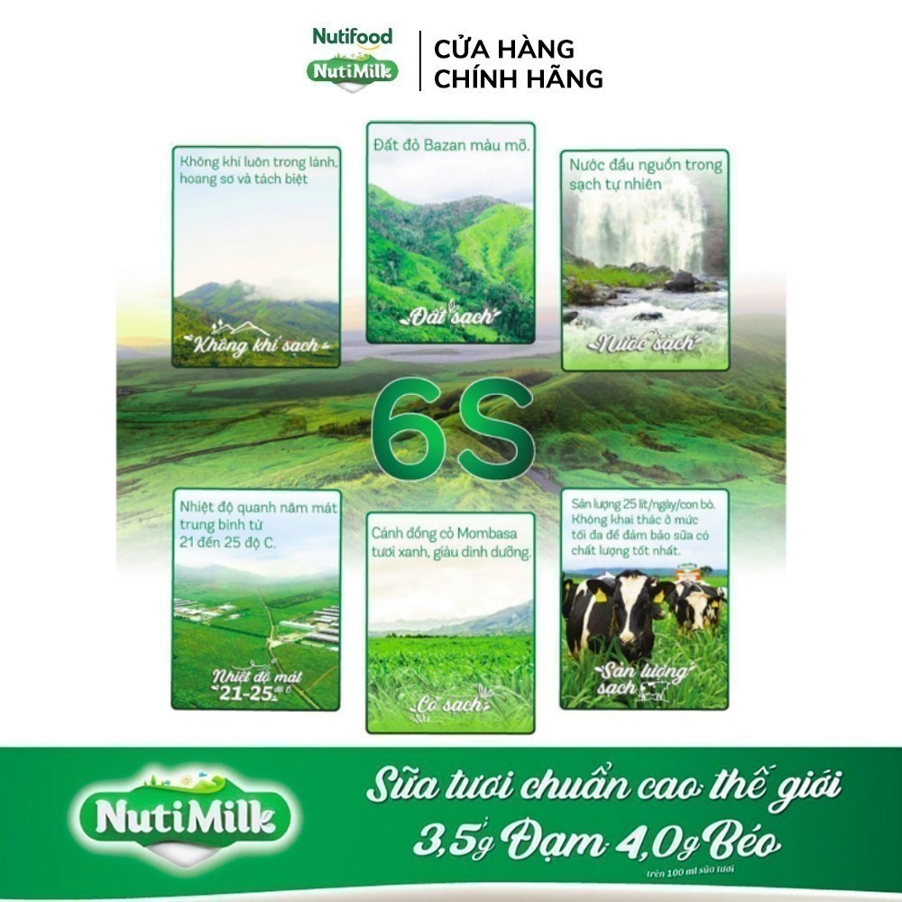 Ảnh Thùng Sữa Tươi Tươi Sạch NutiMilk Có Đường 110ml (Hộp 110ml x 48) 4