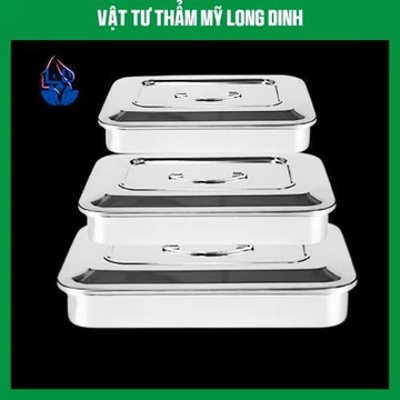 Hộp đựng dụng cụ y tế chất liệu Inox: Hộp Sản có lỗ, hộp sản không lỗ, hộp hấp dụng cụ hộp trung, hộp tiểu