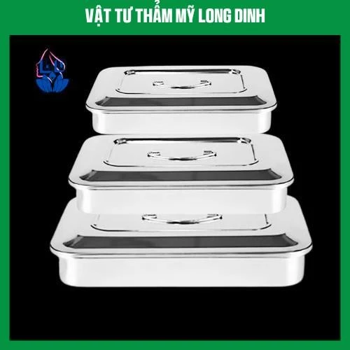 Hộp đựng dụng cụ y tế chất liệu Inox: Hộp Sản có lỗ, hộp sản không lỗ, hộp hấp dụng cụ hộp trung, hộp tiểu