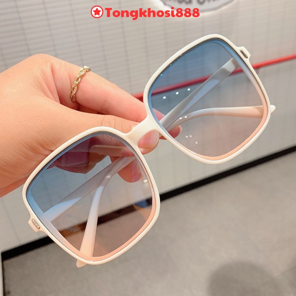 PVN43964 Kính Mát ,Kiếng Mát Gọng Vuông Lớn Phong Cách Âu Mỹ
