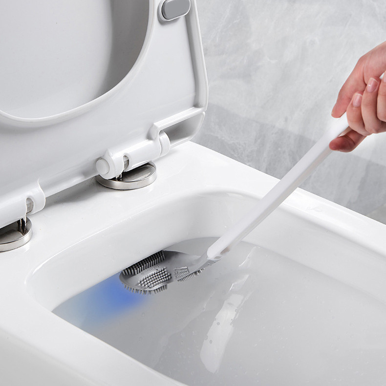 (COMBO 3) CHỔI CỌ BỒN CẦU SILICON - Thiết Kế Chữ L Làm Sạch Mọi Góc Khuất
