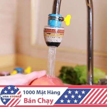 Đầu Lọc Nước 6 Tầng A6 MỚI VỀ - Trực Tiếp Tại Vòi Đá Vôi - Lọc Cặn Bẩn, Khử Mùi - Đầu Lọc Than Hoạt Tính