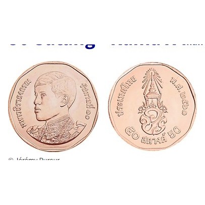 Đồng xu Thái Lan 50 satang vua Rama X | Shopee Việt Nam