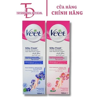 Kem tẩy lông VEET pháp 100ml cho da thường và da nhạy cảm