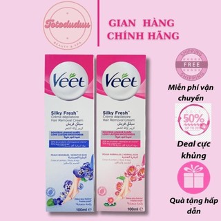 Kem tẩy lông VEET pháp 100ml cho da thường và da nhạy cảm