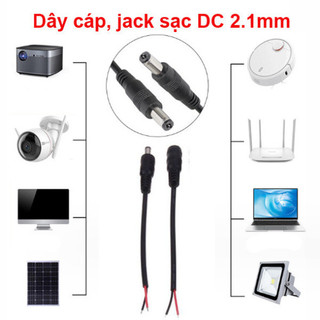 [Giá sỉ] Jack nguồn dc 5.5x2.1 - Đực / Cái 20cm