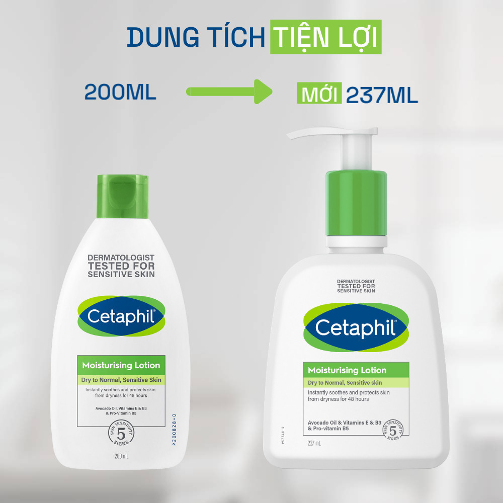 Ảnh [LIVE] Sữa dưỡng ẩm dịu lành cho da nhạy cảm CETAPHIL MOISTURIZING LOTION 237ML 1