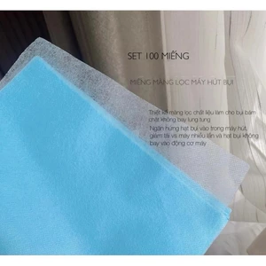 Set 100 miếng màng lọc máy hút bụi, giấy lọc máy hút bụi, giấy lọc bụi