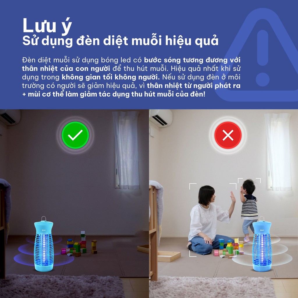 Mô tả Đèn Bắt Muỗi Côn Trùng COMET CM069 6W Đa Năng, Thiết Kế Gọn, Hiệu Quả, An Toàn - 2