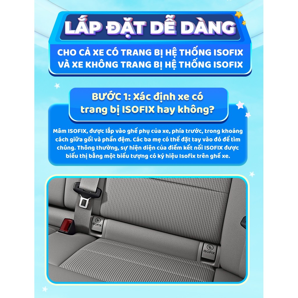 Ghế ngồi ô tô cho bé Chilux Roy 360 - Hình ảnh 10