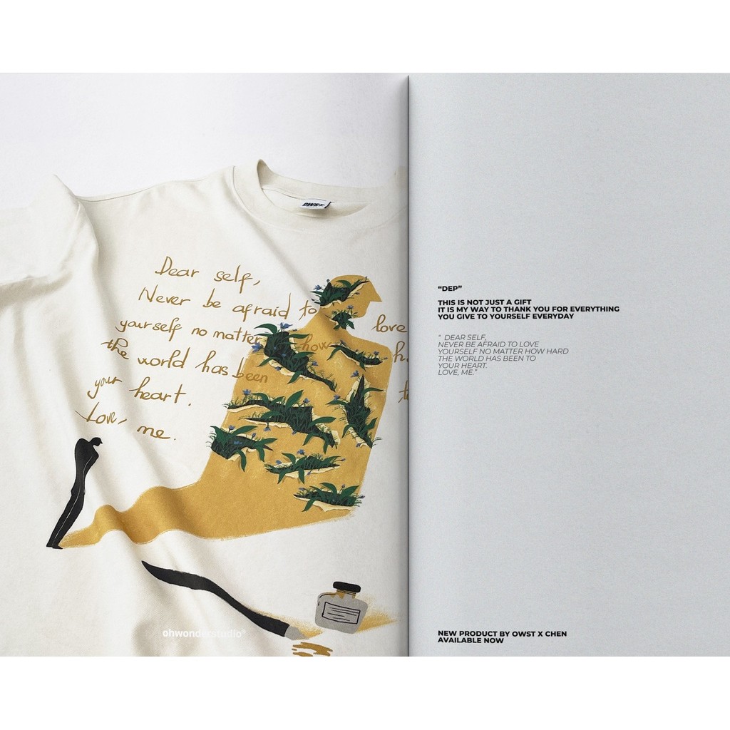 Mô tả Áo Thun Oversize 100% Cotton Oh Wonder Studio "DEP" Artwork by Chen - 1