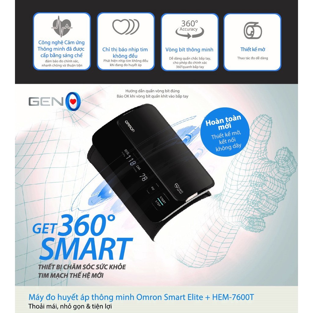Kết nối Omron HEM-7600T với ứng dụng OMRON connect