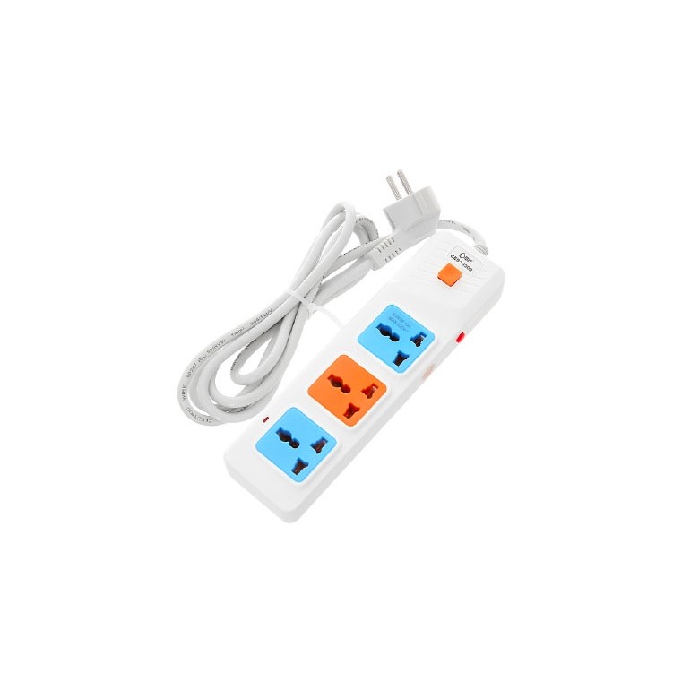 Mô tả Ổ Cắm Điện Nối Dài COMET CES10302 2500W Dài 2m, 3 lỗ 3 chấu, có cầu chì bảo vệ - 1