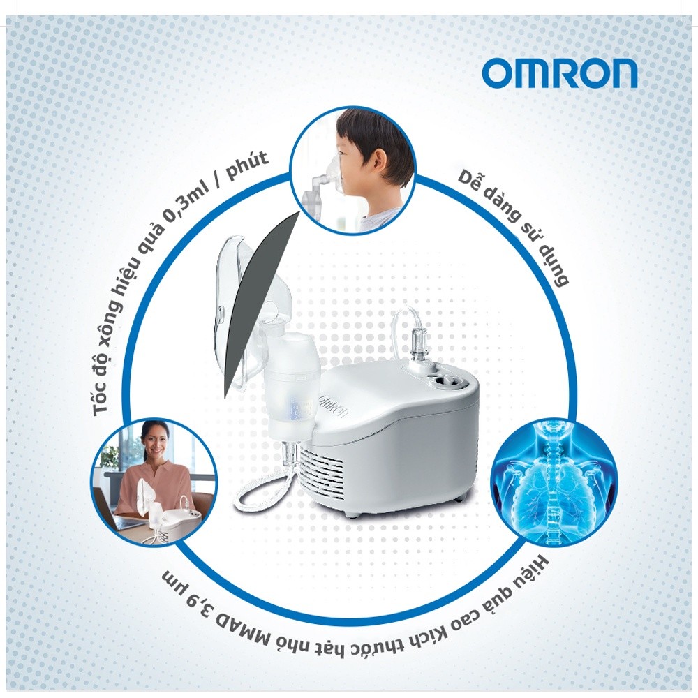 Mô tả Máy Xông Khí Dung Mũi Họng OMRON NE-C101 - 2