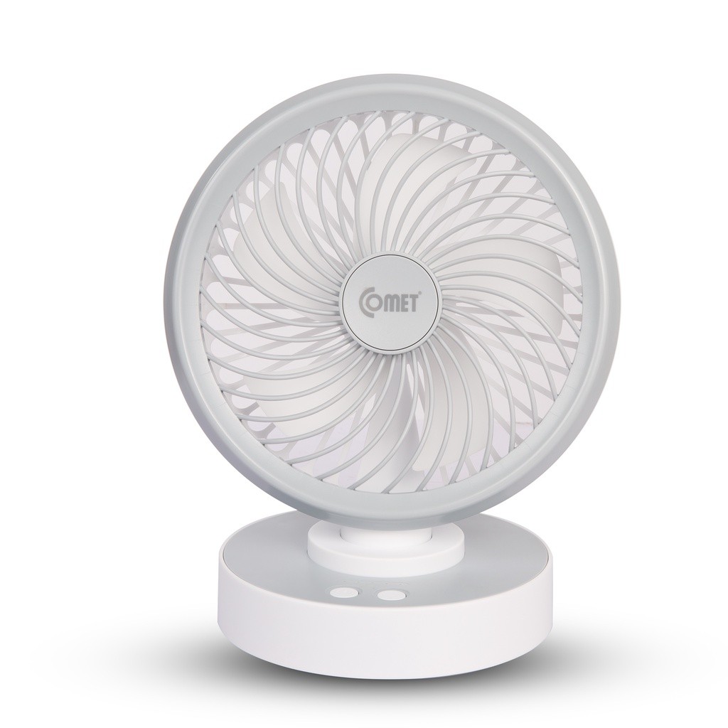 Mô tả Livestream - CRF1506 Quạt Sạc Tích Điện Để Bàn Đa Năng COMET  7W, 4 Cấp Độ Gió, Xoay 90 Độ, Để Bàn Văn Phòng - 1