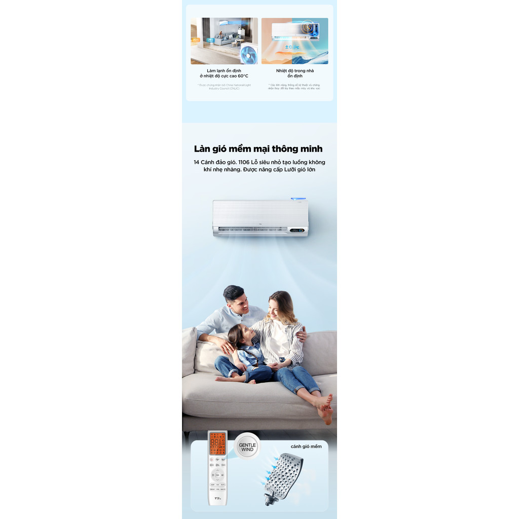 Mô tả Máy lạnh Inverter TCL FreshIN series 2.0 TAC-13CSD/FBI - 8
