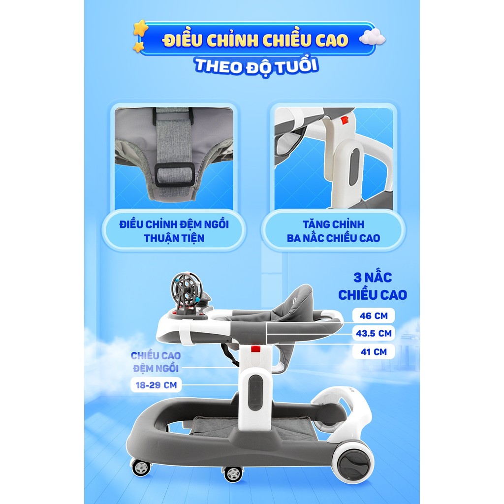 Tính năng xe tập đi Chilux