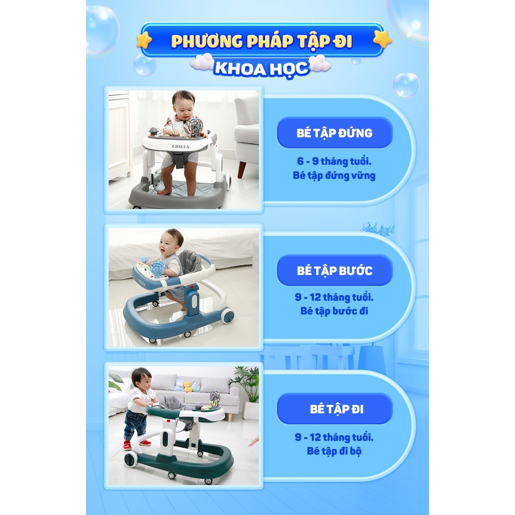Bánh xe tập đi Chilux Walk-S