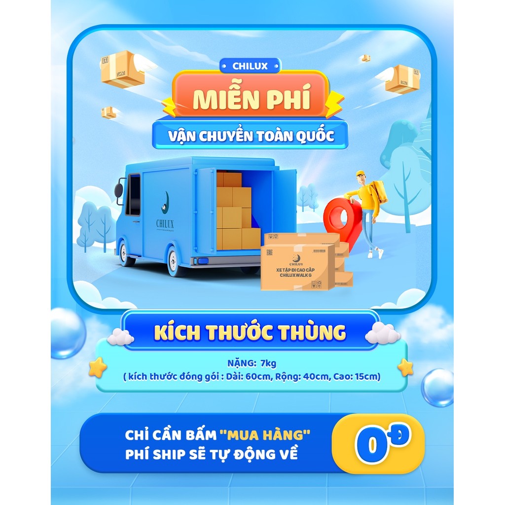 Chính sách bảo hành Chilux Walk-S
