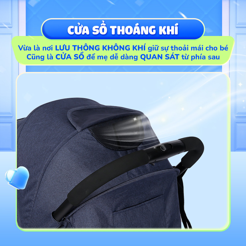 Mô tả Xe đẩy gấp gọn Chilux M02 - Thiết kế khoa học, Tính năng vượt trội - 4