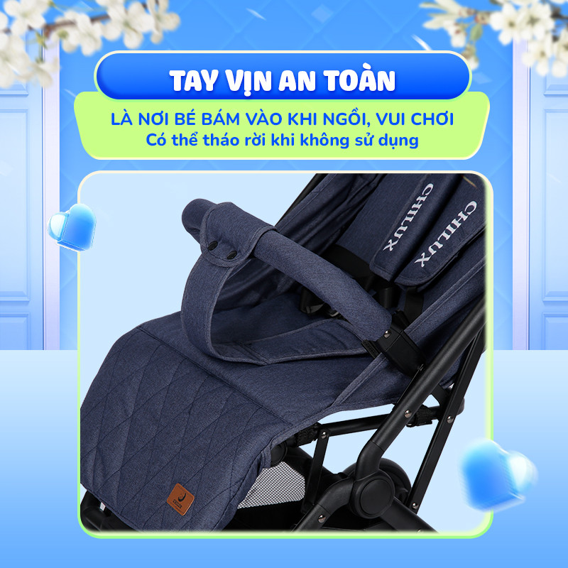 Mô tả Xe đẩy gấp gọn Chilux M02 - Thiết kế khoa học, Tính năng vượt trội - 7