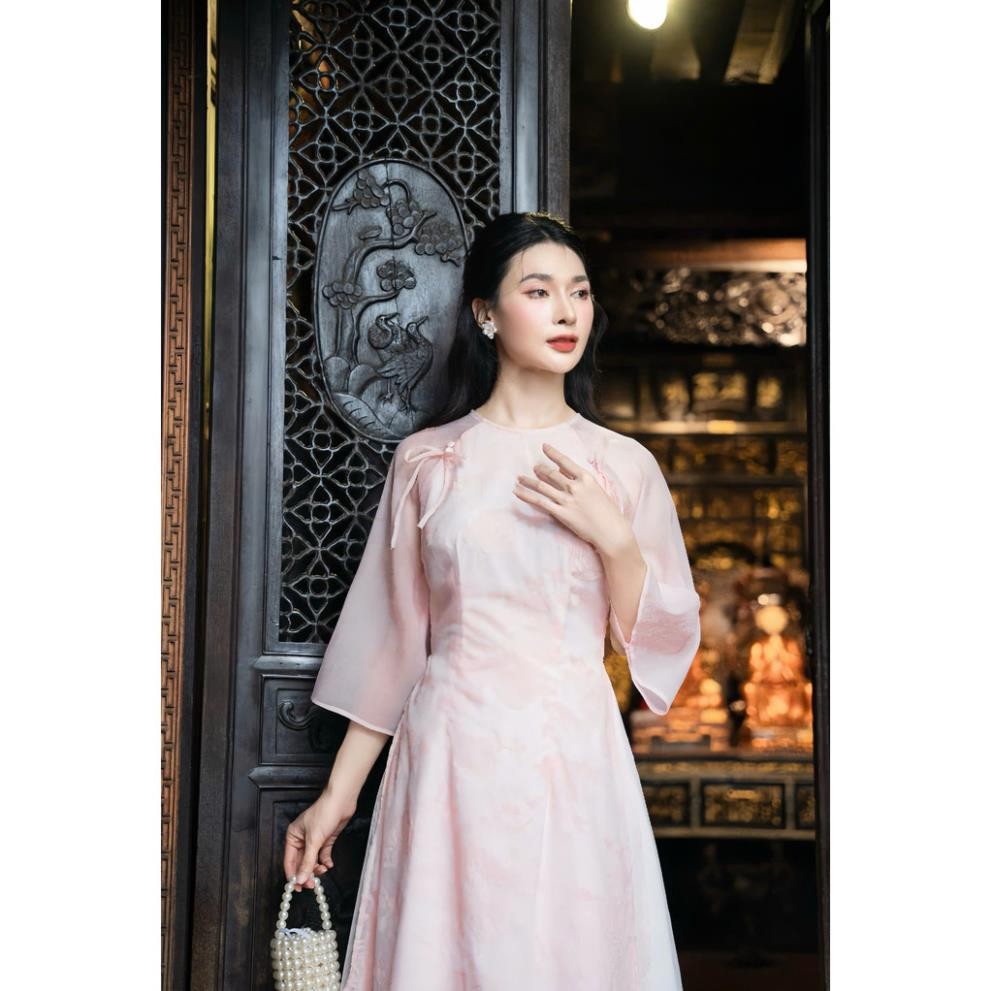 Thời Trang Nữ LASY| Áo Dài Tết Cách Tân Phối Váy Xòe Áo Dài Tết Cách Tân Trẻ Trung AD0986