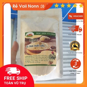 100g - 200g Bột Tam Thất Bắc Nguyên Chất - Tốt Với Người Bị Ung Thư