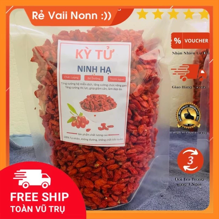 Kỷ tử đỏ kỷ tử Ninh Hạ gói 500g loại 1 kỷ tử đỏ ngọt
