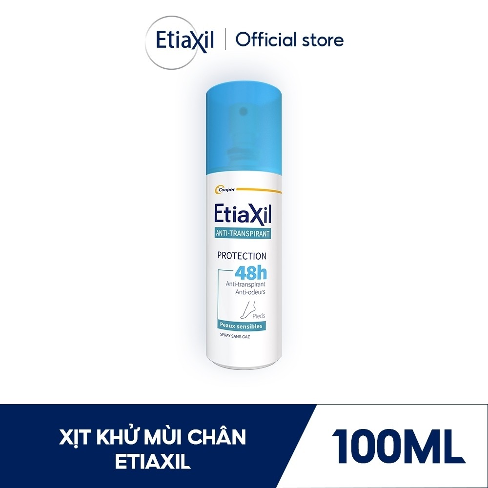 Ảnh [ETIAXIL] Xịt Khử Mùi Và Ngăn Mồ Hôi Dành Cho Chân 48h Etiaxil 100ml 1