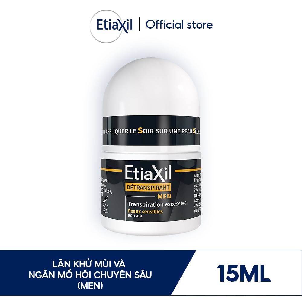Ảnh Lăn khử mùi mồ hôi dành cho nam giới Etiaxil Men 15ml 2
