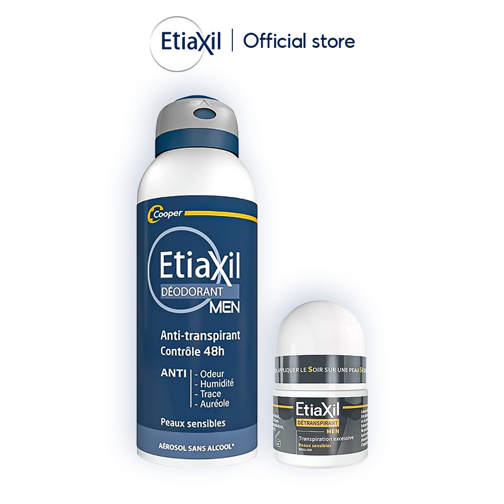 Ảnh Combo xịt khử mùi và ngăn mồ hôi 48h men 150ml & lăn khử mùi và ngăn mồ hôi chuyên sâu men 15ml 2