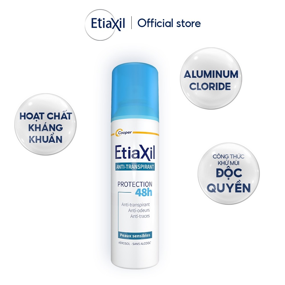Ảnh Combo Xịt Khử Mùi Hàng Ngày Etiaxil 150ml và Lăn Khử Mùi Ngăn Mồ Hôi Etiaxil 15ml (nhãn xanh) 2