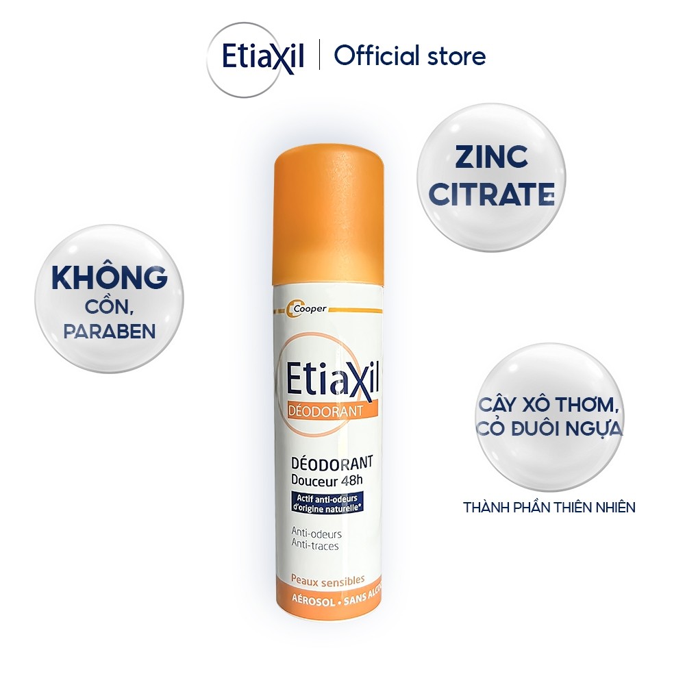 Ảnh Xịt Khử Mùi Và Ngăn Mồ Hôi Dịu Nhẹ Cho Da Nhạy Cảm 48h Etiaxil 150ml 3