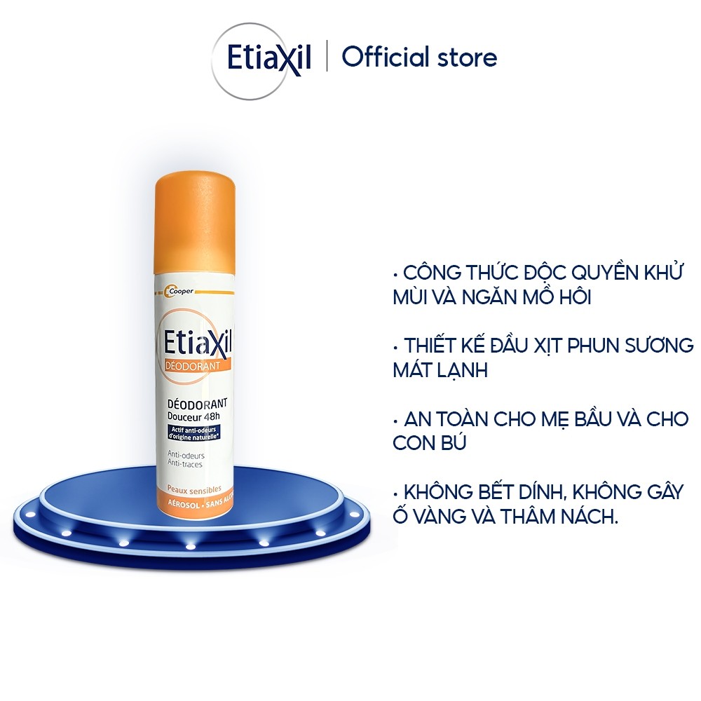 Ảnh Xịt Khử Mùi Và Ngăn Mồ Hôi Dịu Nhẹ Cho Da Nhạy Cảm 48h Etiaxil 150ml 2