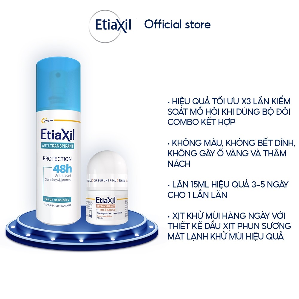 Ảnh Combo Xịt Khử Mùi Tức Thì Etiaxil 100ml và Lăn Khử Mùi Ngăn Mồ Hôi Etiaxil 15ml (nhãn nâu) 3