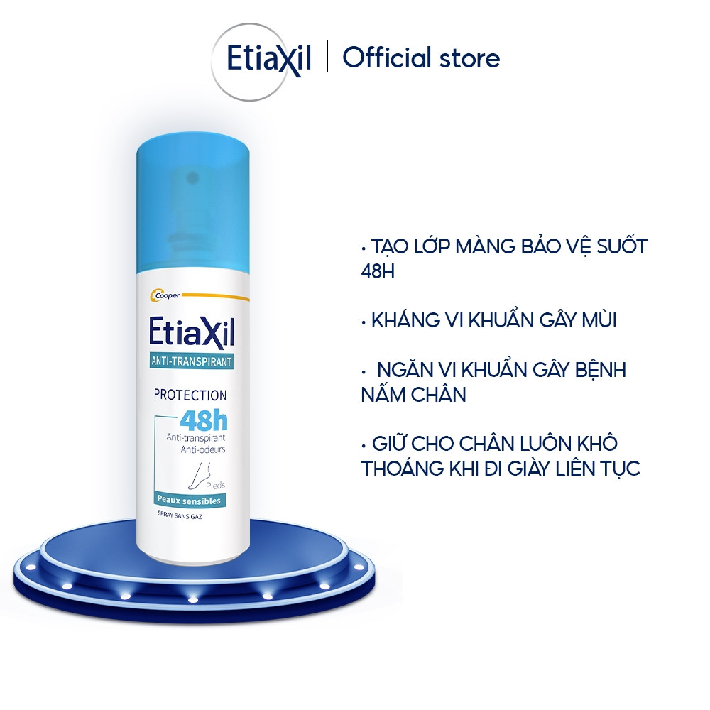 Ảnh Xịt Khử Mùi Và Ngăn Mồ Hôi Dành Cho Chân 48h Etiaxil 100ml 3