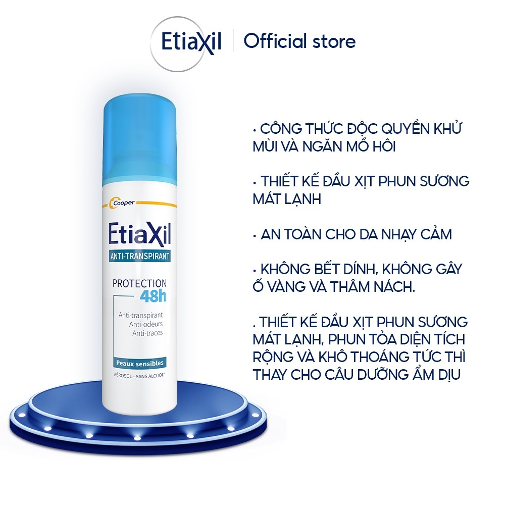 Ảnh Xịt Khử Mùi Và Ngăn Mồ Hôi Hàng Ngày 48h Etiaxil 150ml 3