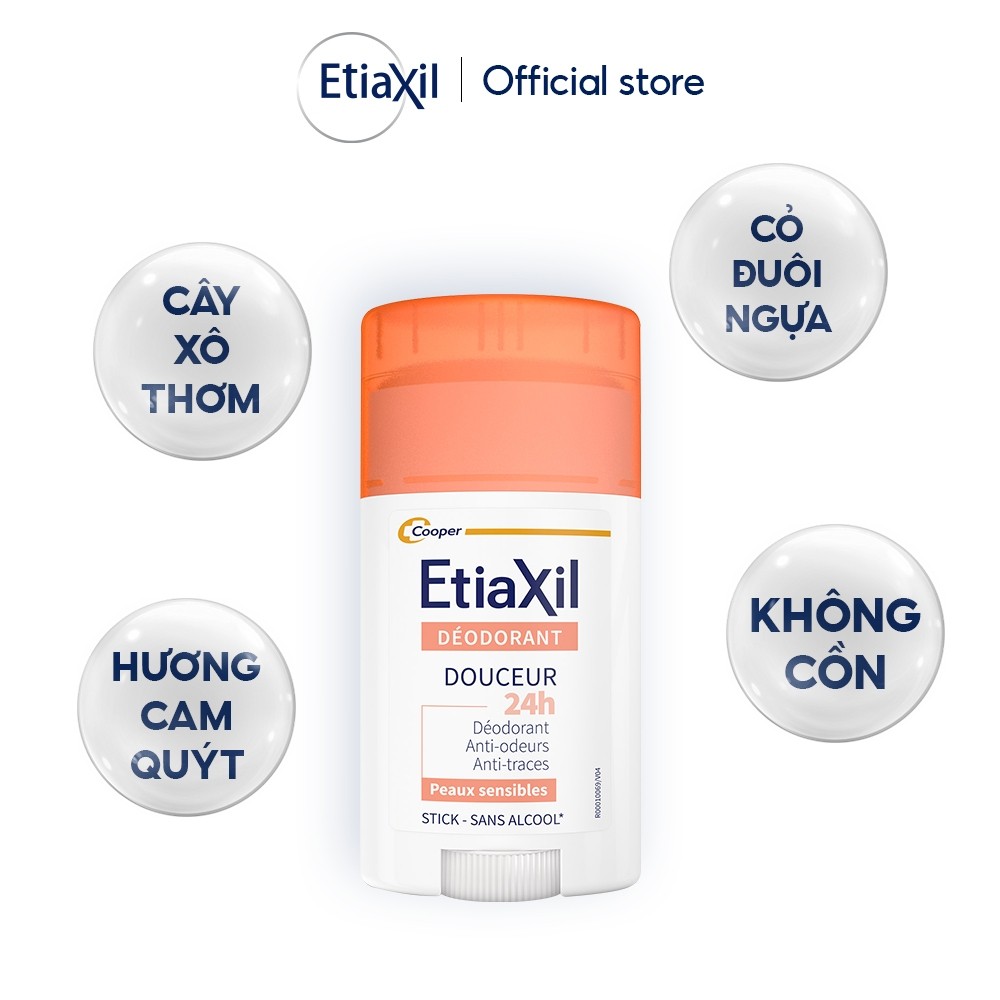 Ảnh Sáp Cam Khử Mùi Và Ngăn Mồ Hôi Khô Thoáng 24h Etiaxil 40ml 2