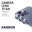 [ Đủ Iphone 11-12-13-14-15-16 pro max plus Kính cường lực bảo vệ camera KUZOOM PVD Có Khung Trợ Dán Cao cấp
