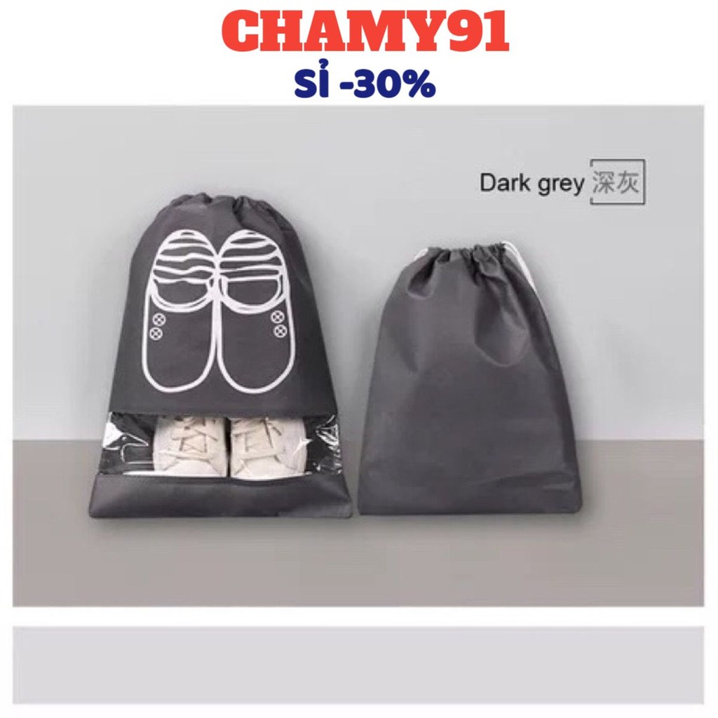 [COMBO 10] Túi đựng giày, Túi rút du lịch thể thao, dép dây rút chống bụi