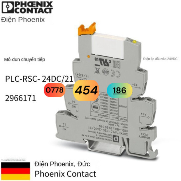 Relè Phoenix Contact PLC-RSC-24DC/21 | 24VDC | Contatto | Nuovo | 2966171