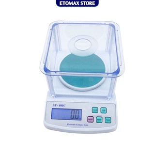 Cân tiểu ly điện tử SF-400C 500g x 0.01g, hàng loại 1 kèm hộp chắn gió