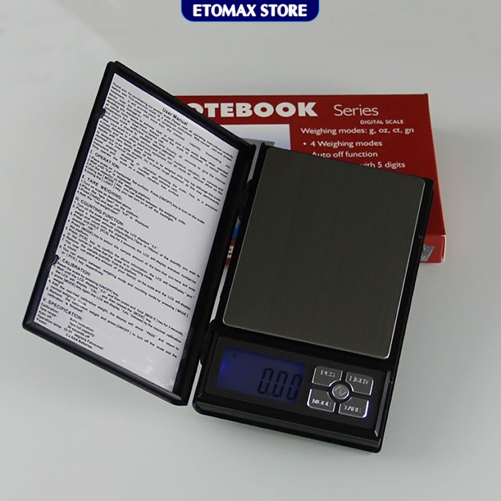 Cân Tiểu Ly Điện Tử NOTEBOOK 500g x 0,01g, Độ Chính Xác Cao