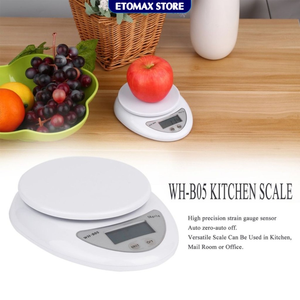 Cân điện tử 5kg/1g,độ chính xác cao,sai số 0.1gram