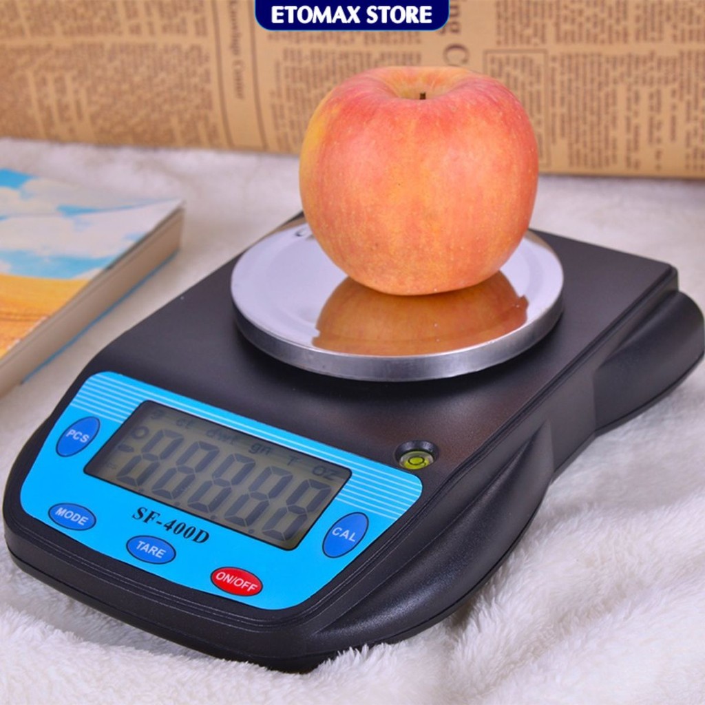 Cân tiểu ly điện tử để bàn 500g x 0.01g SF-400D, Cân chuyên phòng thí nghiệm độ chính xác cao, sai số 1% gram