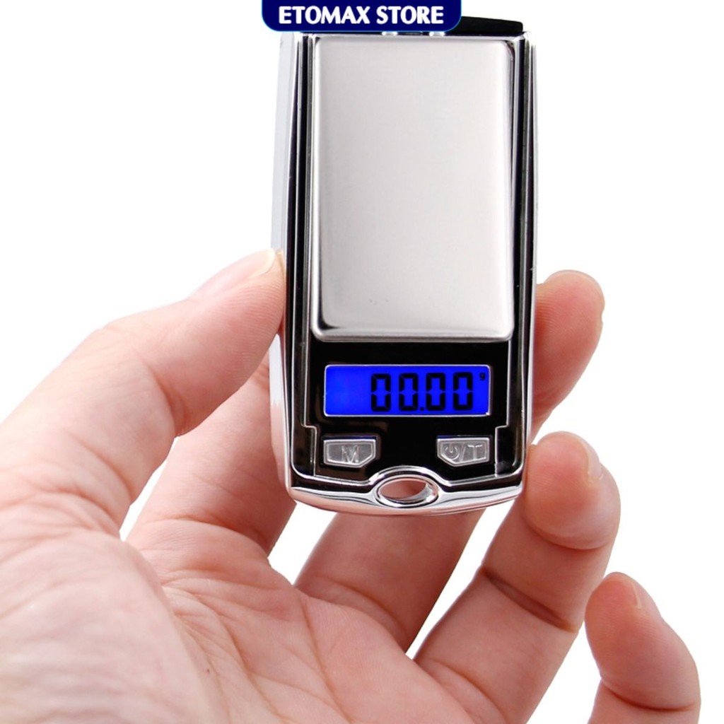[Sai số 0.01g] Cân tiểu ly siêu nhỏ kiểu dáng khóa ô tô 100G/0.01G