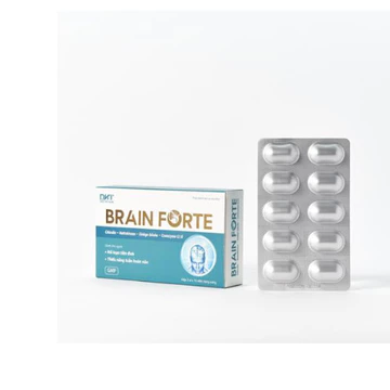Brain forte DHT rối loạn tiền đình, đau đầu Hộp 3 vỉ x 10 viên nang