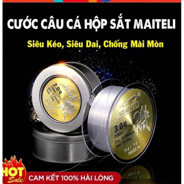 Cước câu hộp sắt Maiteli nhiều size