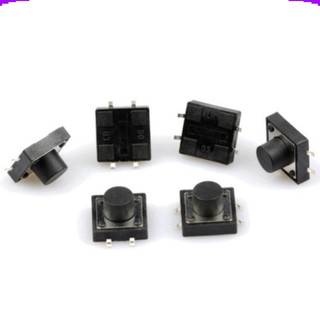 [Giá combo] (20 cái) Nút nhấn 12x12mm 4 chân dán cao 4.3 - 12mm